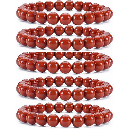 Red Jasper 08mm beads Healing Gemstone Bracelet