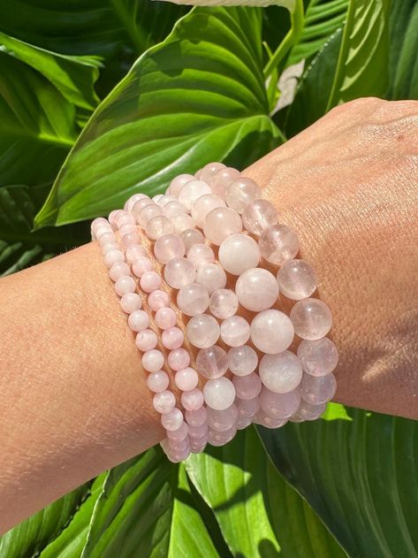 Rose Quartz Bead Bracelet – Love, Harmony &amp; Emotional Healing