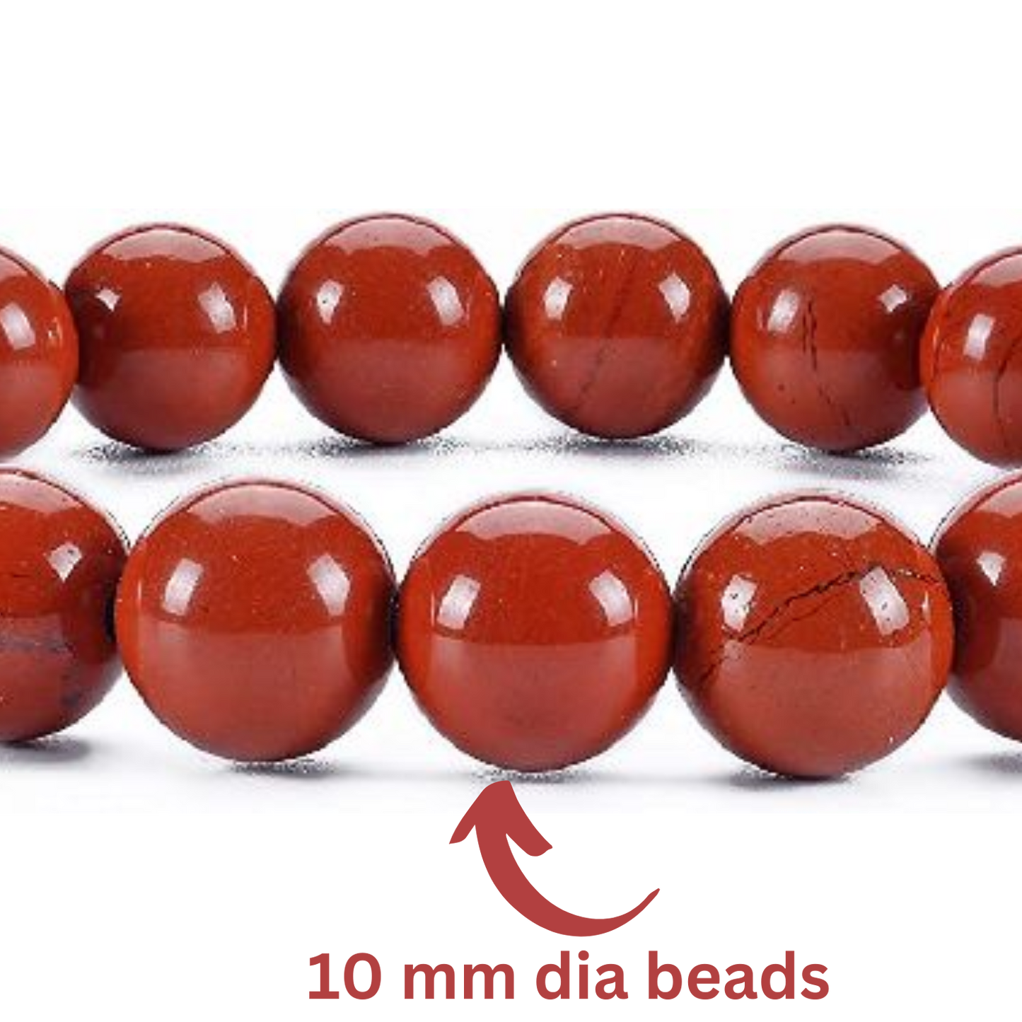 Red Jasper 08mm beads Healing Gemstone Bracelet