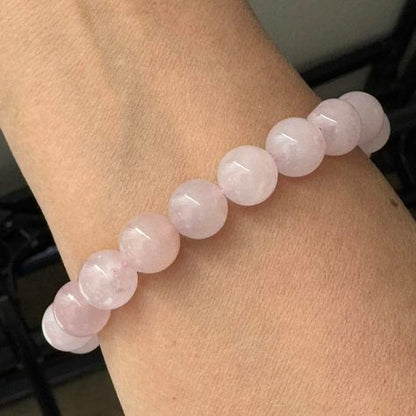 Rose Quartz Bead Bracelet – Love, Harmony &amp; Emotional Healing