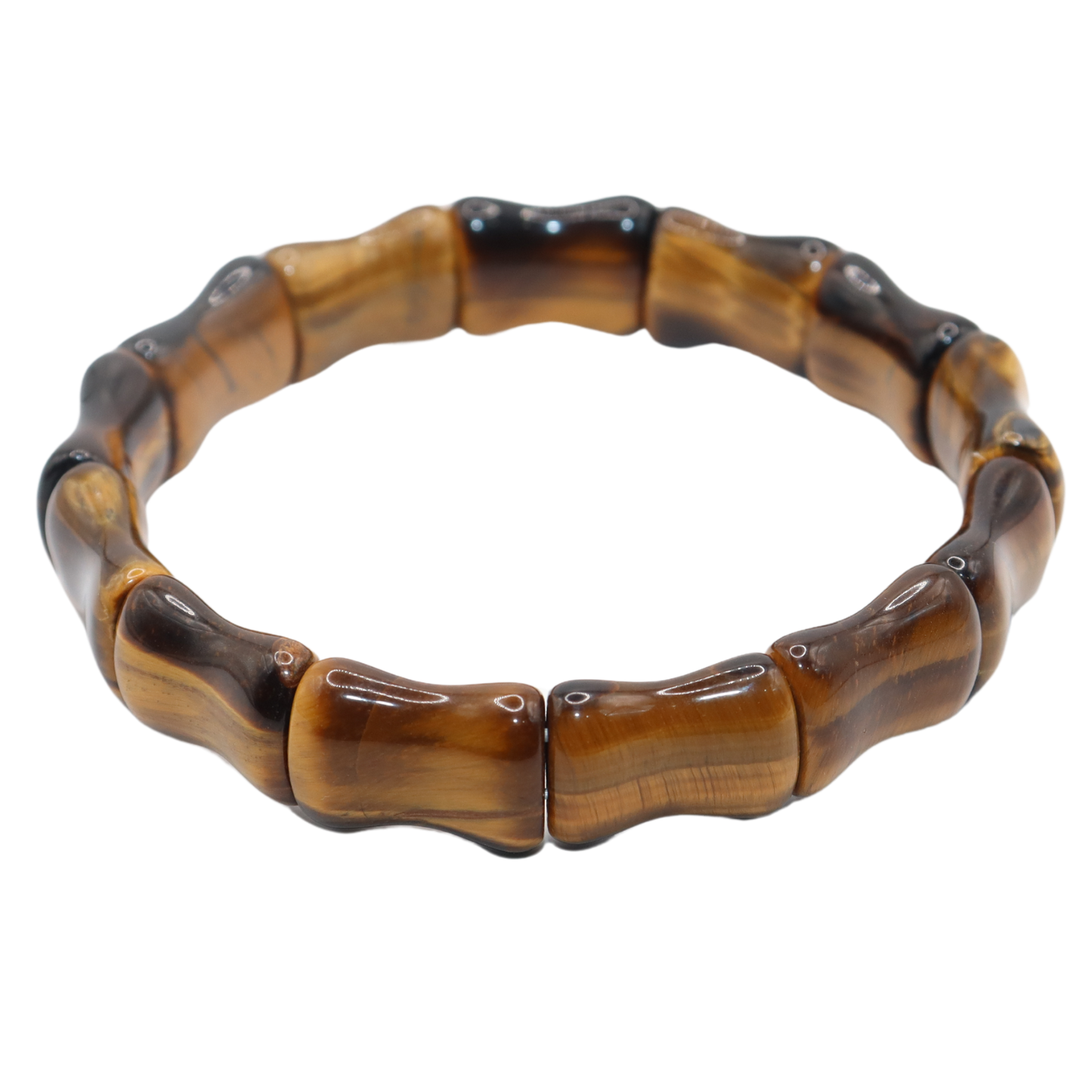 Tiger Eye Free Size Rectangle Beads Bracelet