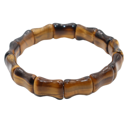 Tiger Eye Free Size Rectangle Beads Bracelet