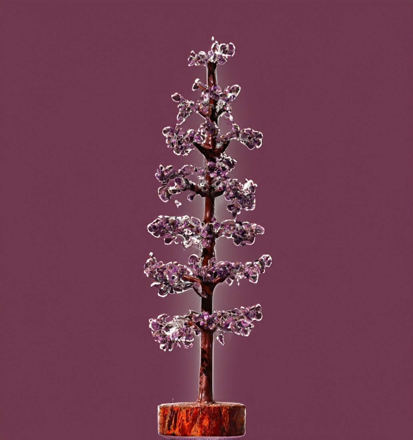 Large 3000 Beads Amethyst Gemstone Tree Home Decor