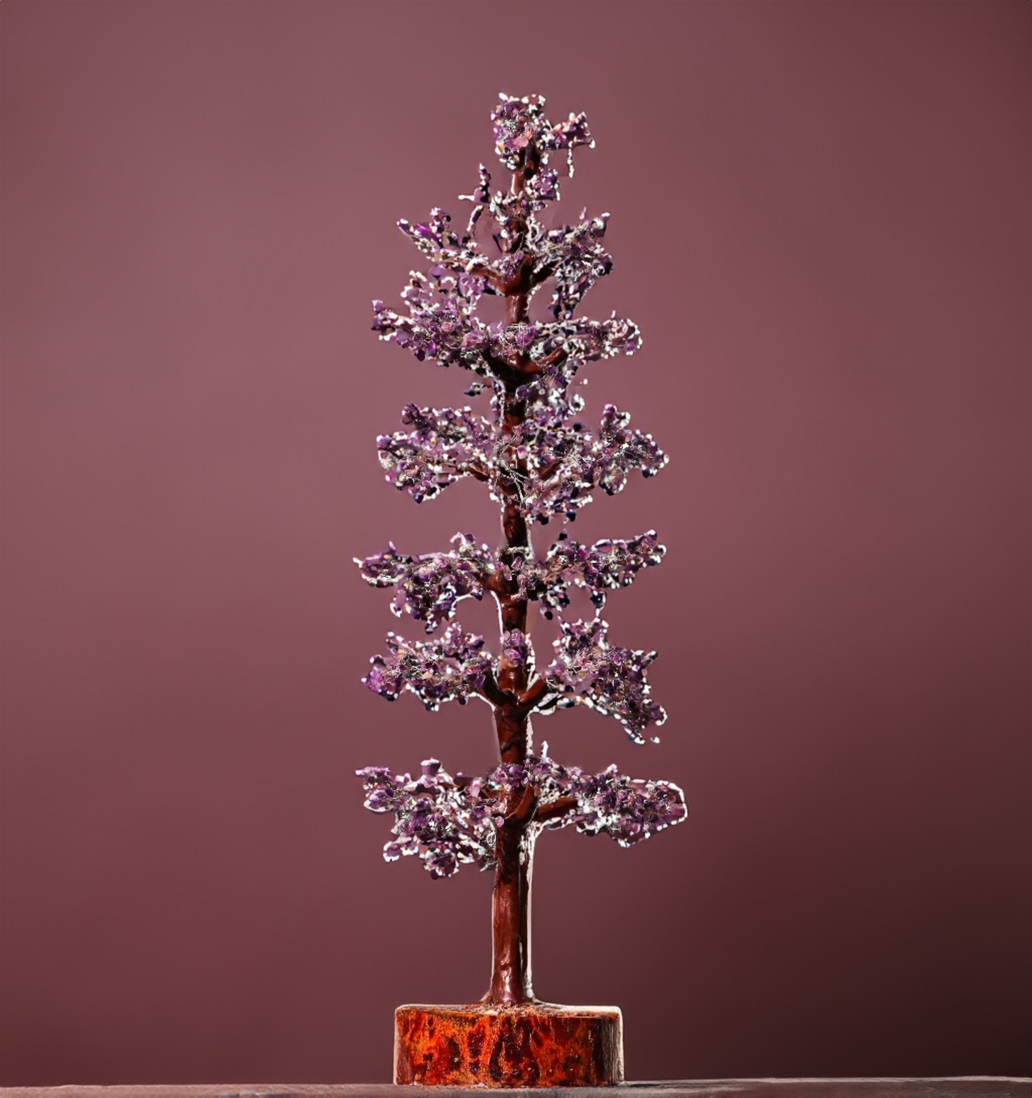 Large 3000 Beads Amethyst Gemstone Tree Home Decor