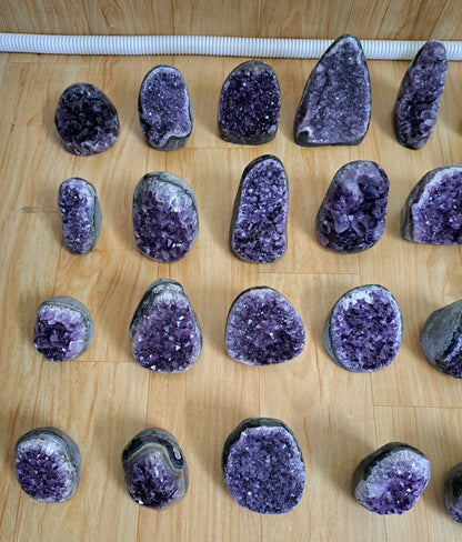 Deep Purple Amethyst Geodes Lot Wholesale Bulk Sale