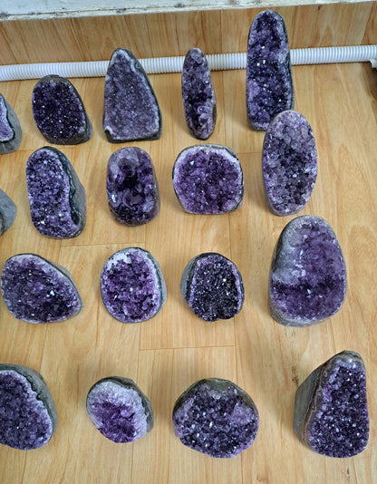 Deep Purple Amethyst Geodes Lot Wholesale Bulk Sale