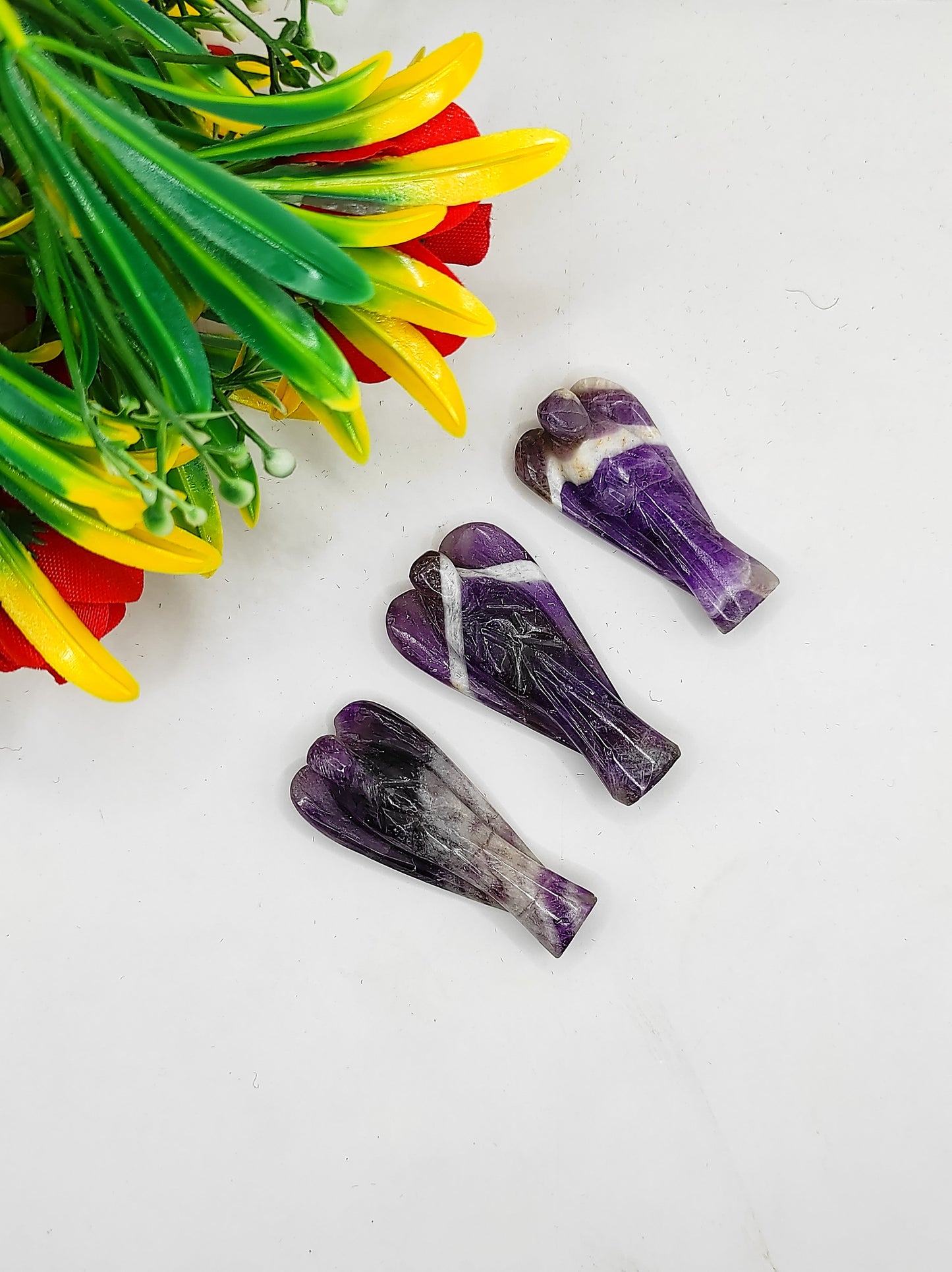 Purple Amethyst Angel 2 Inches, Guardian Angels-Pack Of 1 with Velvet Pouch