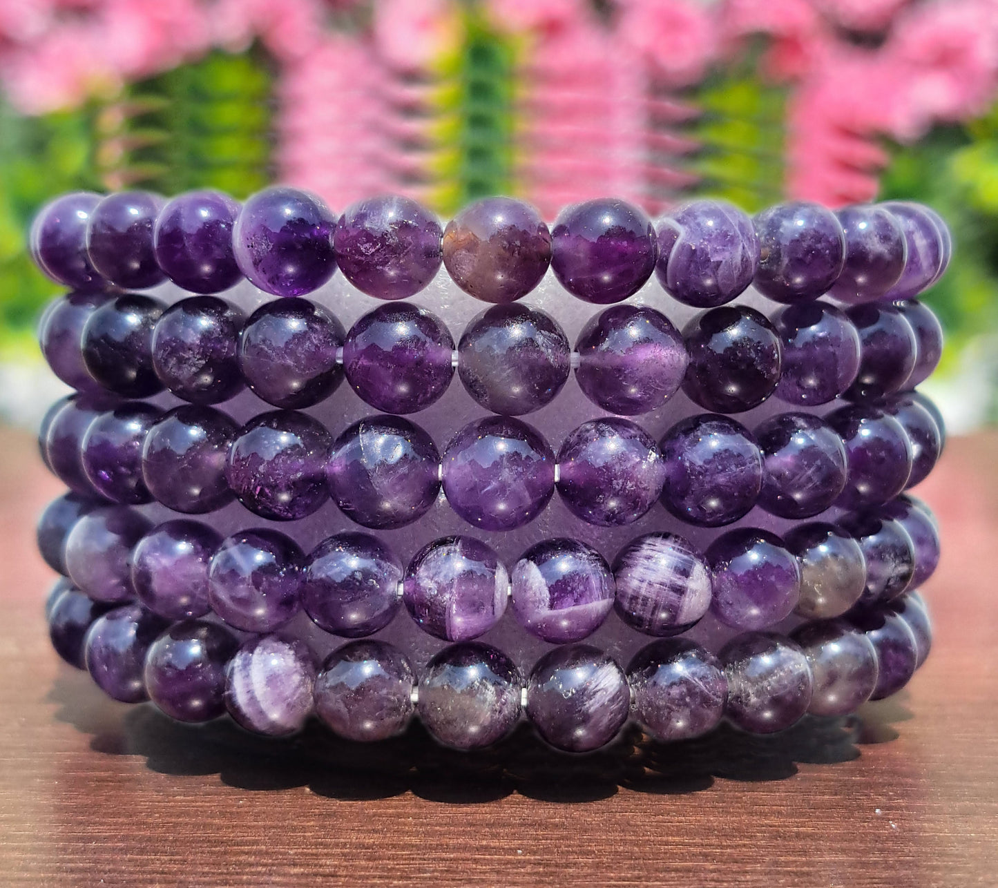 Amethyst Bead Bracelet – Calm, Clarity &amp; Spiritual Protectio