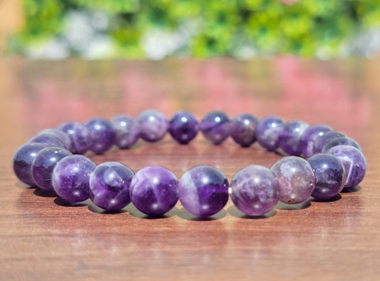 Amethyst Bead Bracelet – Calm, Clarity &amp; Spiritual Protectio