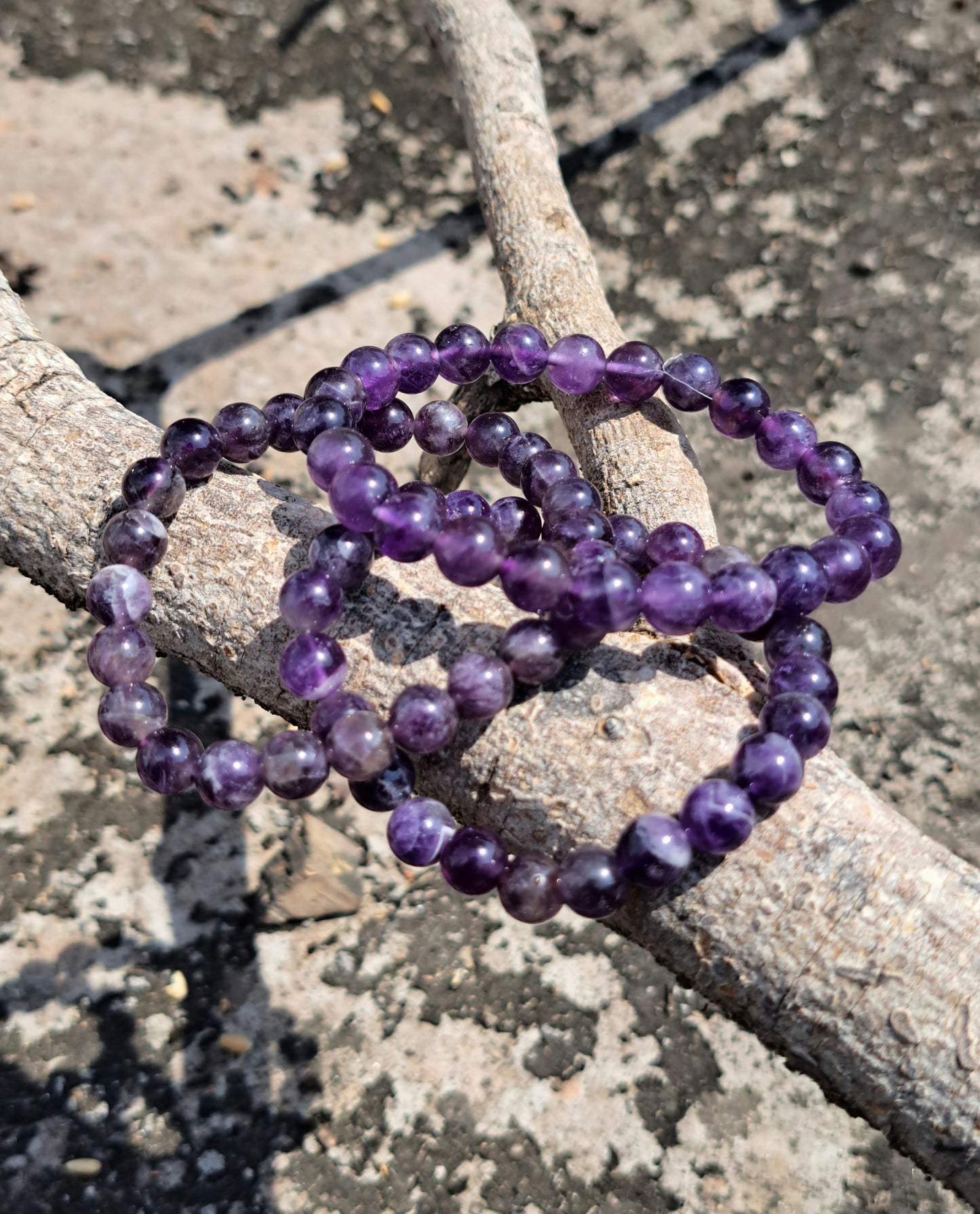 Amethyst Bead Bracelet – Calm, Clarity &amp; Spiritual Protectio