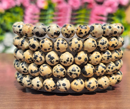 Dalmatian 08mm beads Bracelet