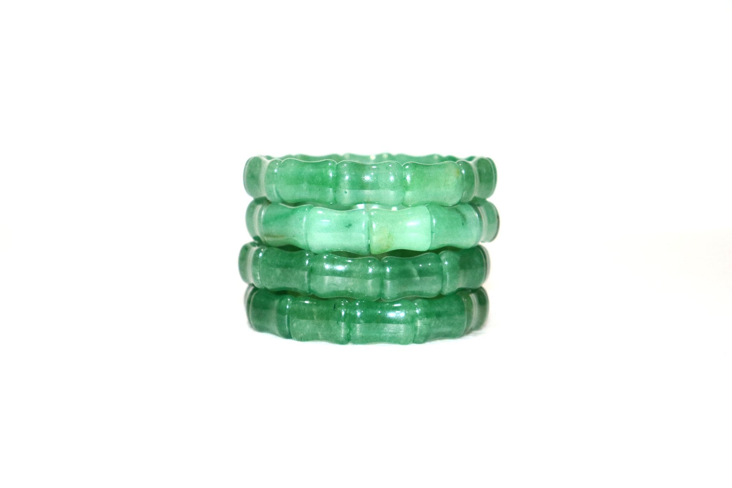 Green Aventurine Free Size Rectangle Beads Bracelet(Pack of 1)