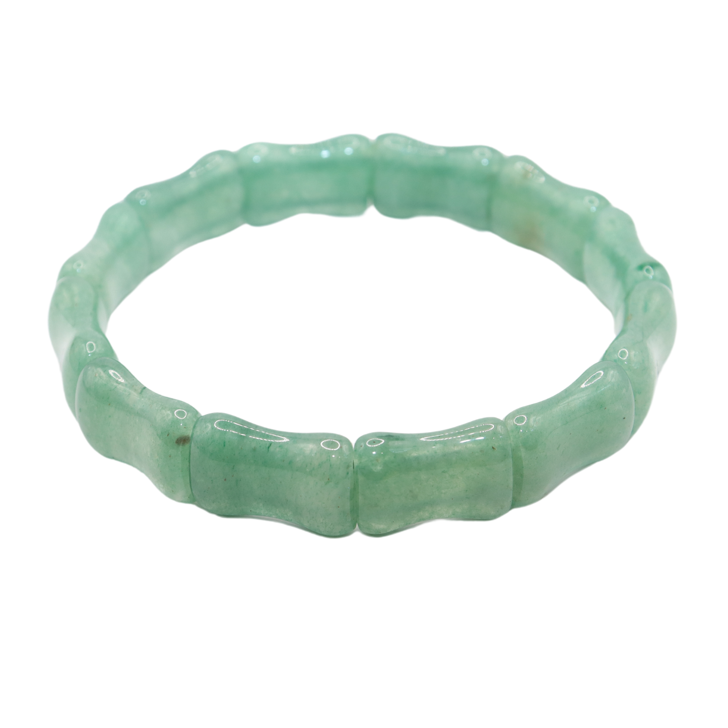 Green Aventurine Free Size Rectangle Beads Bracelet(Pack of 1)