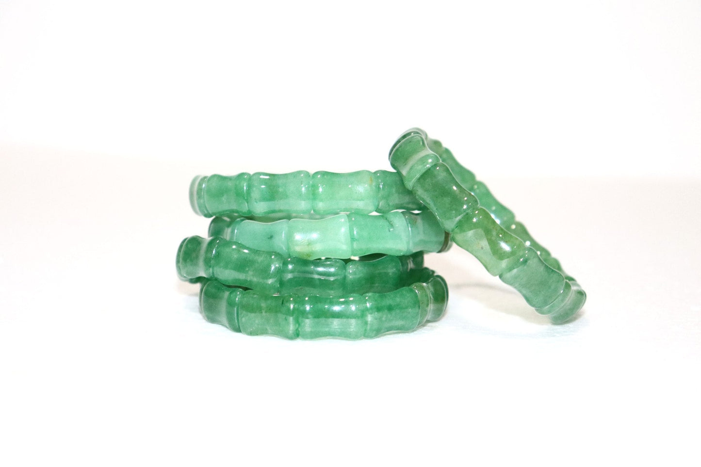 Green Aventurine Free Size Rectangle Beads Bracelet(Pack of 1)