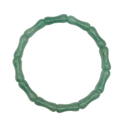 Green Aventurine Free Size Rectangle Beads Bracelet(Pack of 1)