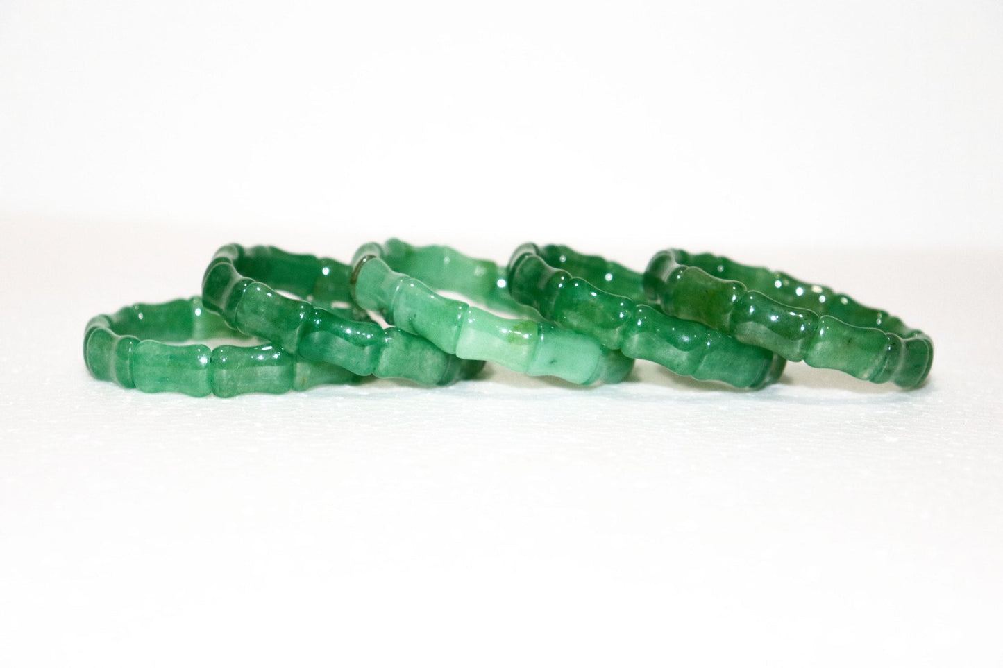 Green Aventurine Free Size Rectangle Beads Bracelet(Pack of 1)