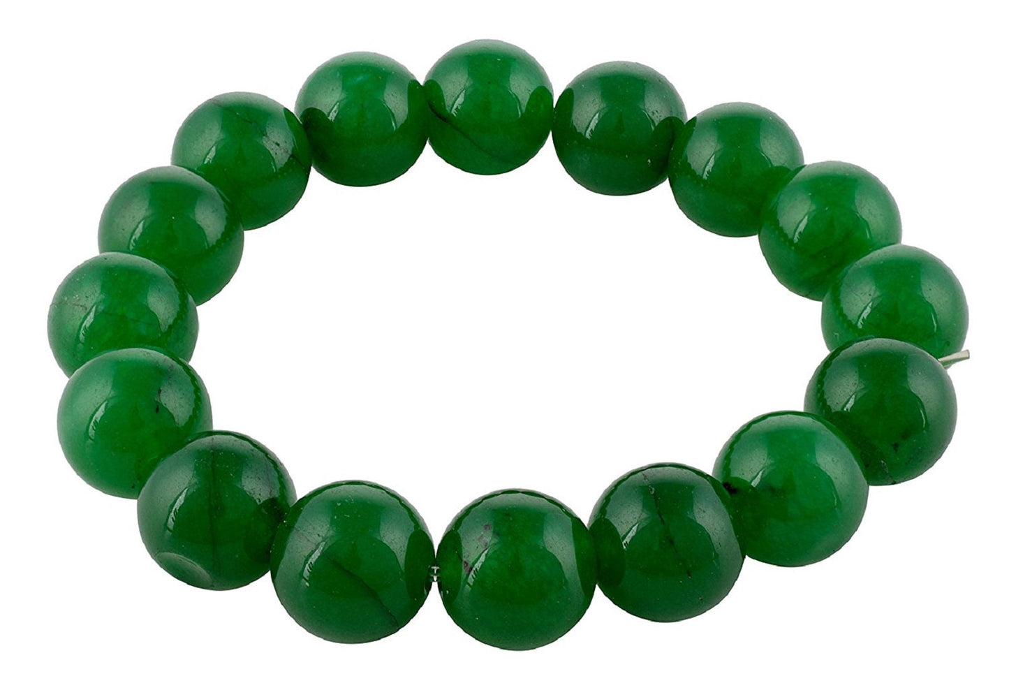 Green Jade Gemstone 10mm beads Bracelet