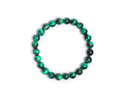 Green Cat's Eye Healing 08mm Beads Gemstone Bracelet