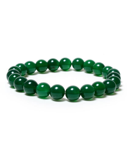 Green Jade 8mm Beads Bracelet