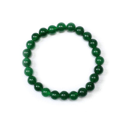 Green Jade 8mm Beads Bracelet