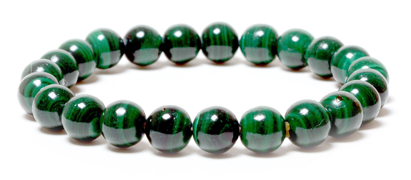 Premium Malachite (08mm)Beads Bracelet