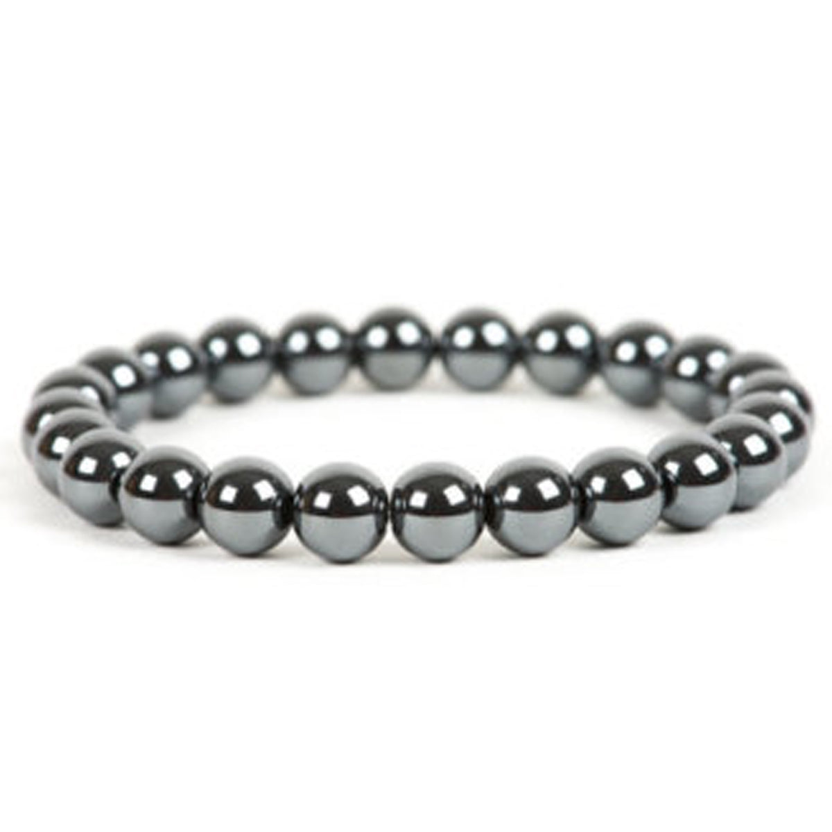 Hematite 08mm beads Healing Gemstone Crystal Bracelet