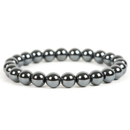 Hematite 08mm beads Healing Gemstone Crystal Bracelet