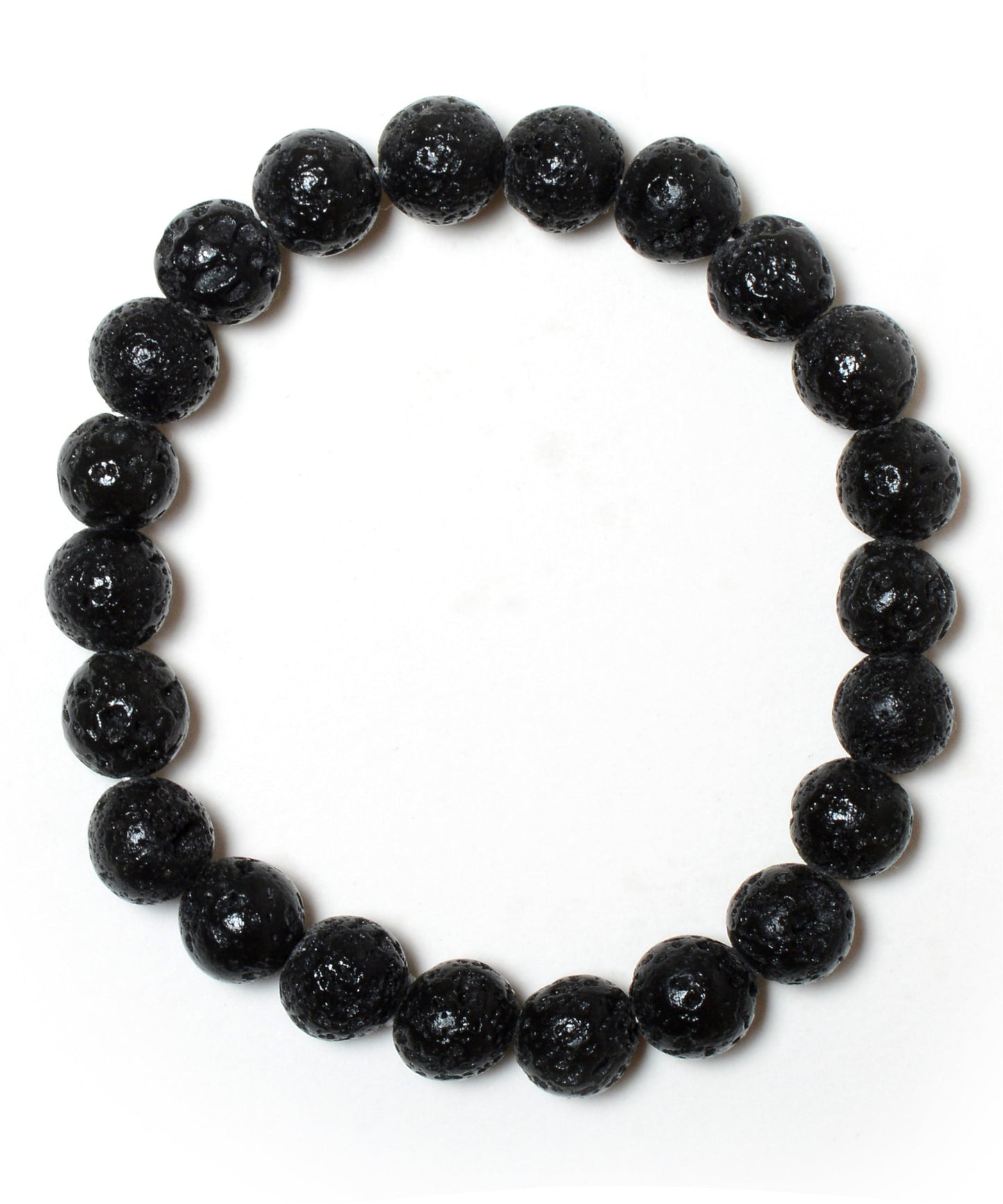 Natural Lava 08mm beads Bracelet