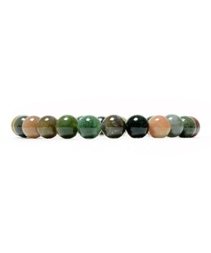 Moss Agate 08mm beads bracelet