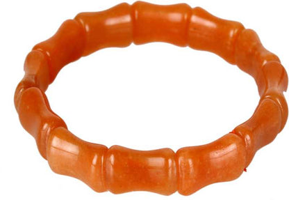 Red Carnelian Free Size Rectangle Beads Bracelet