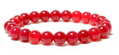 Red Onyx 8mm Beads Bracelet