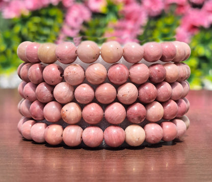 Rhodonite 08mm beads Healing Bracelet