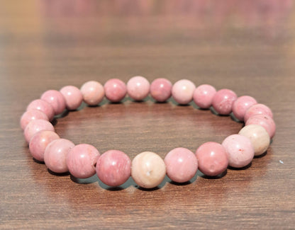 Rhodonite 08mm beads Healing Bracelet