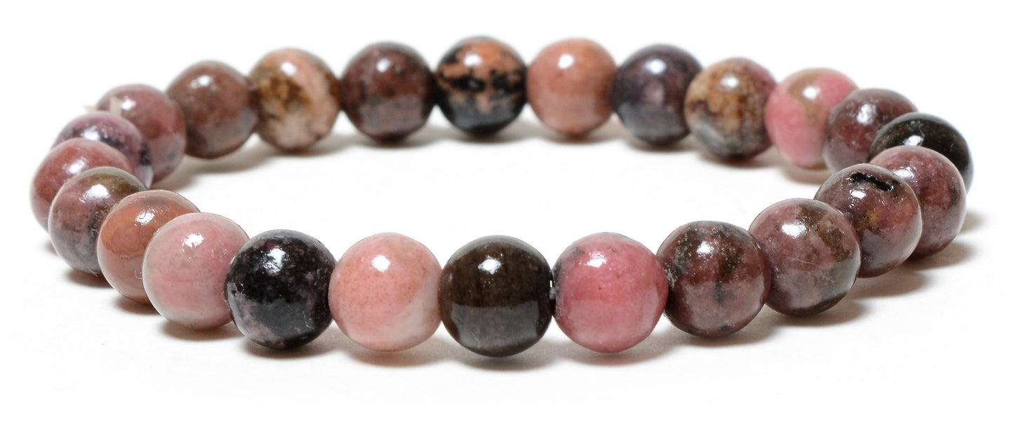 Rhodonite 08mm beads Healing Bracelet