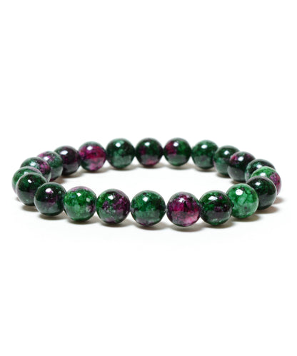 Ruby Zoisite 8mm beads bracelet