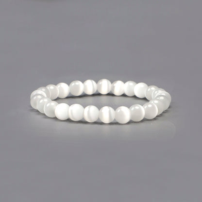 Selenite 08mm beads Bracelet