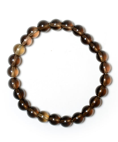 Smokey Quartz Healing Stone 08mm beads Bracelet