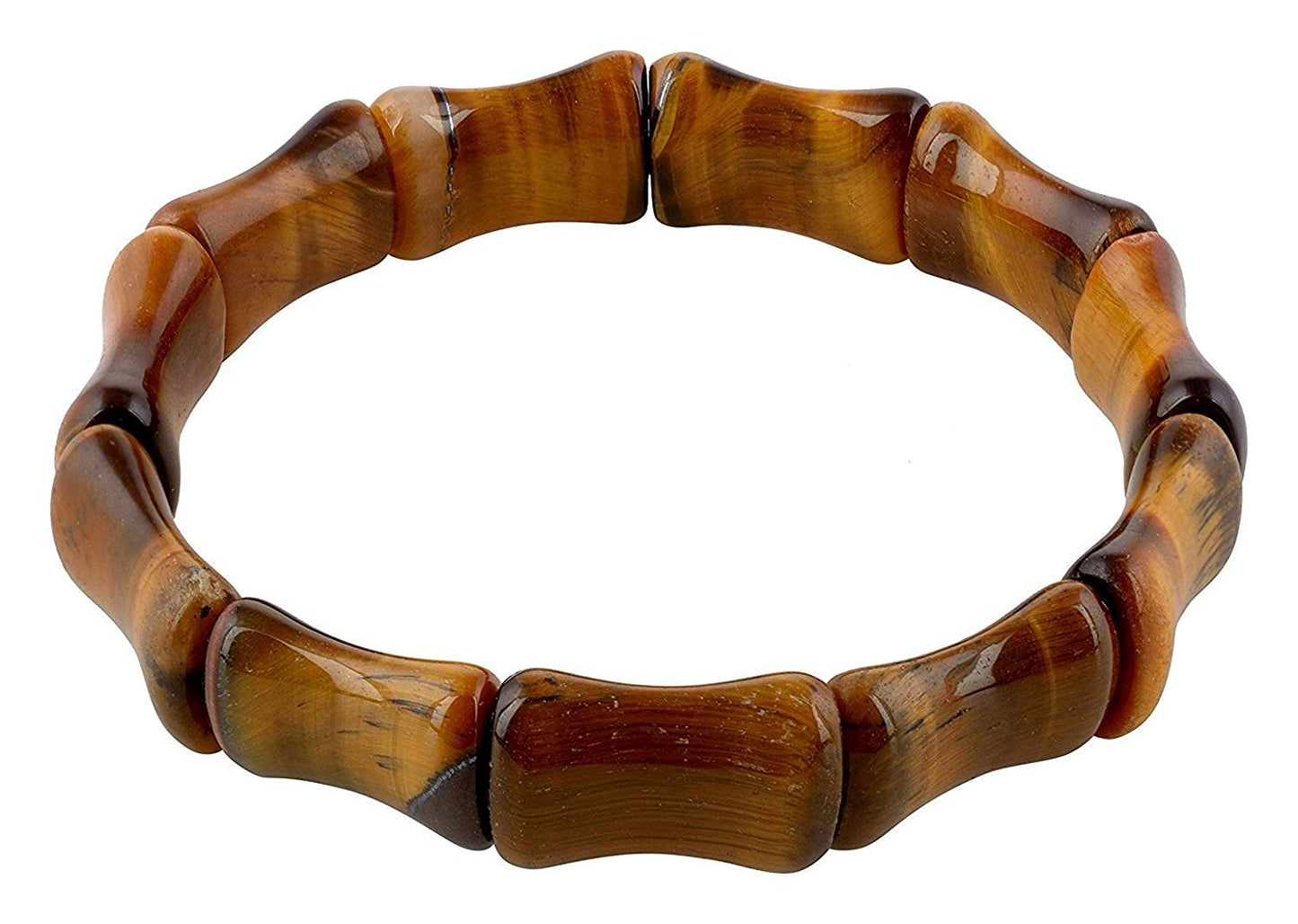 Tiger Eye Free Size Rectangle Beads Bracelet