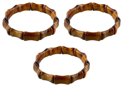 Tiger Eye Free Size Rectangle Beads Bracelet