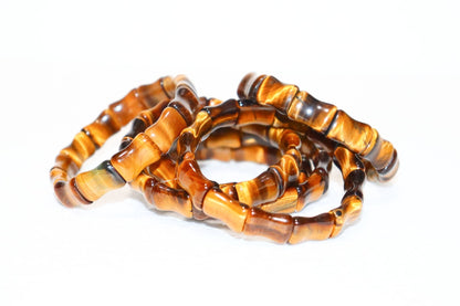 Tiger Eye Free Size Rectangle Beads Bracelet