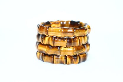 Tiger Eye Free Size Rectangle Beads Bracelet