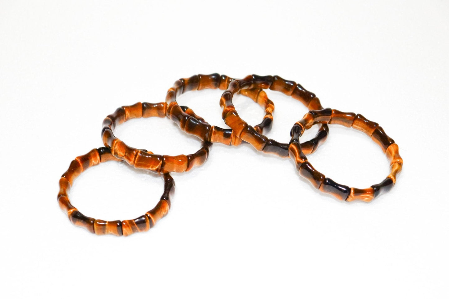 Tiger Eye Free Size Rectangle Beads Bracelet