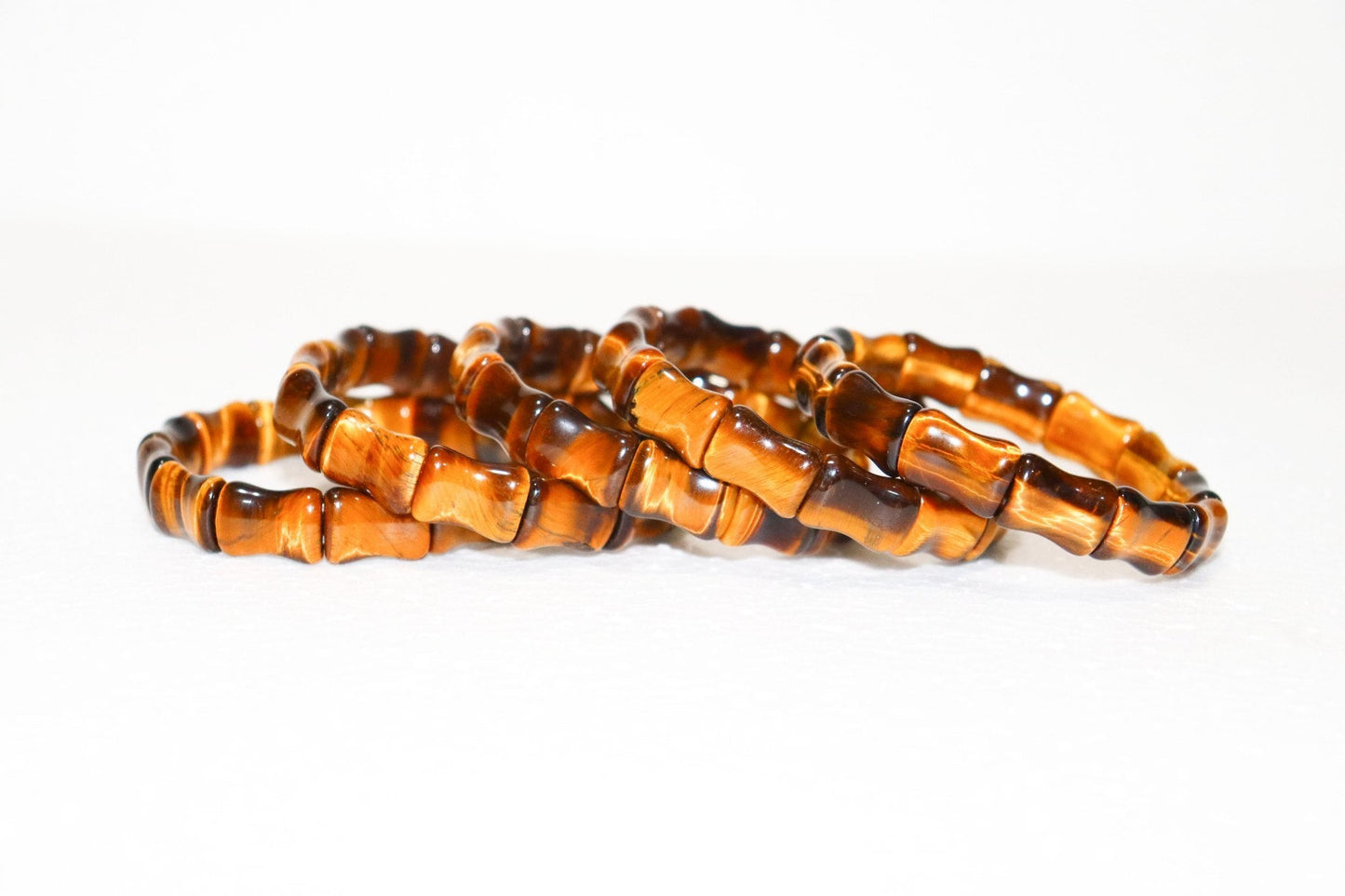 Tiger Eye Free Size Rectangle Beads Bracelet