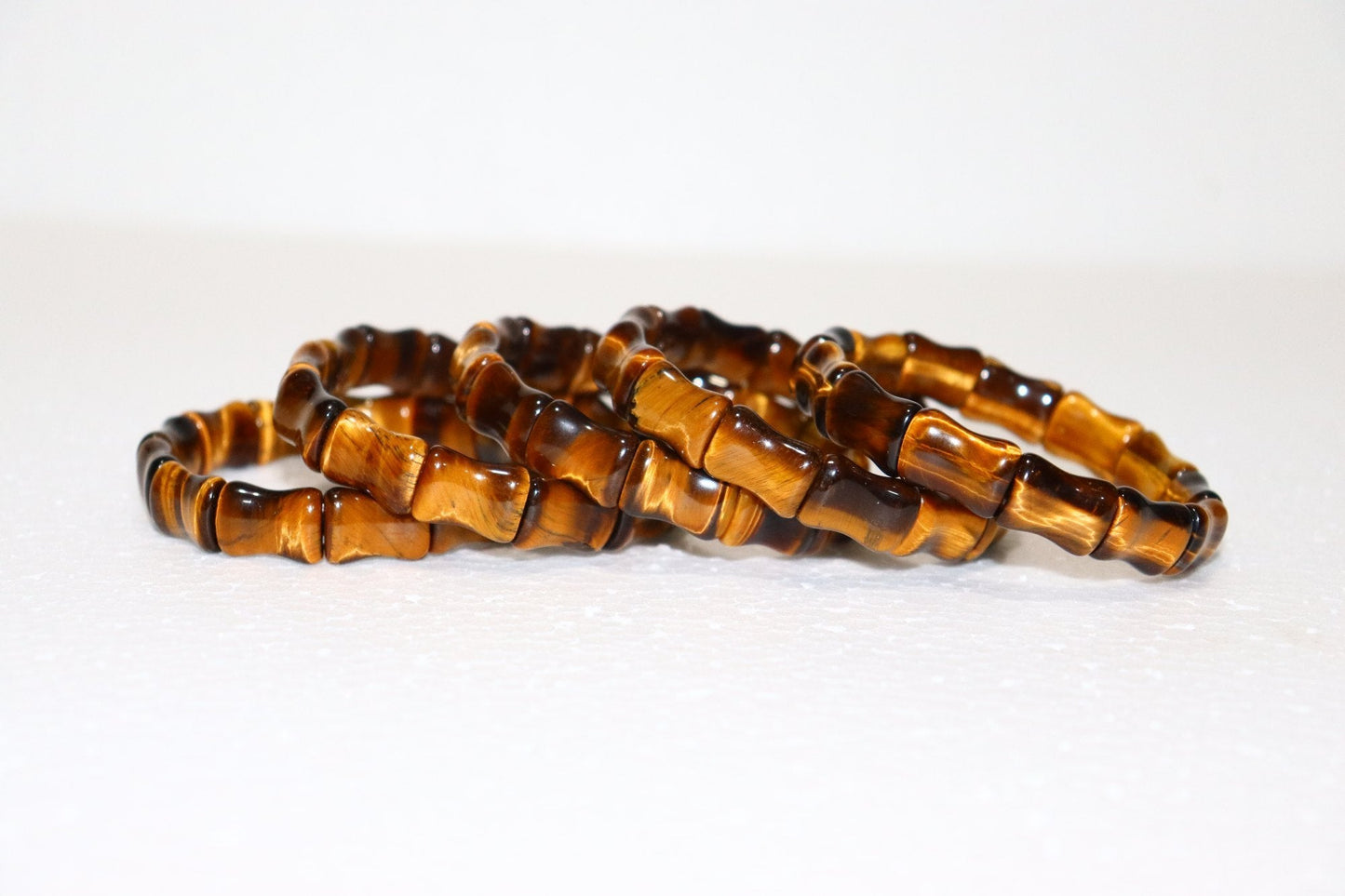 Tiger Eye Free Size Rectangle Beads Bracelet