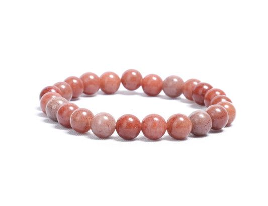 Strawberry Quartz Healing Gemstone 8mm Beads Bracelet