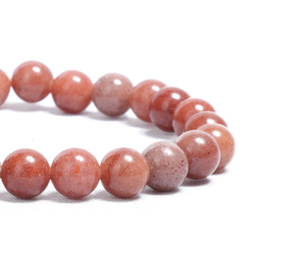 Strawberry Quartz Healing Gemstone 8mm Beads Bracelet