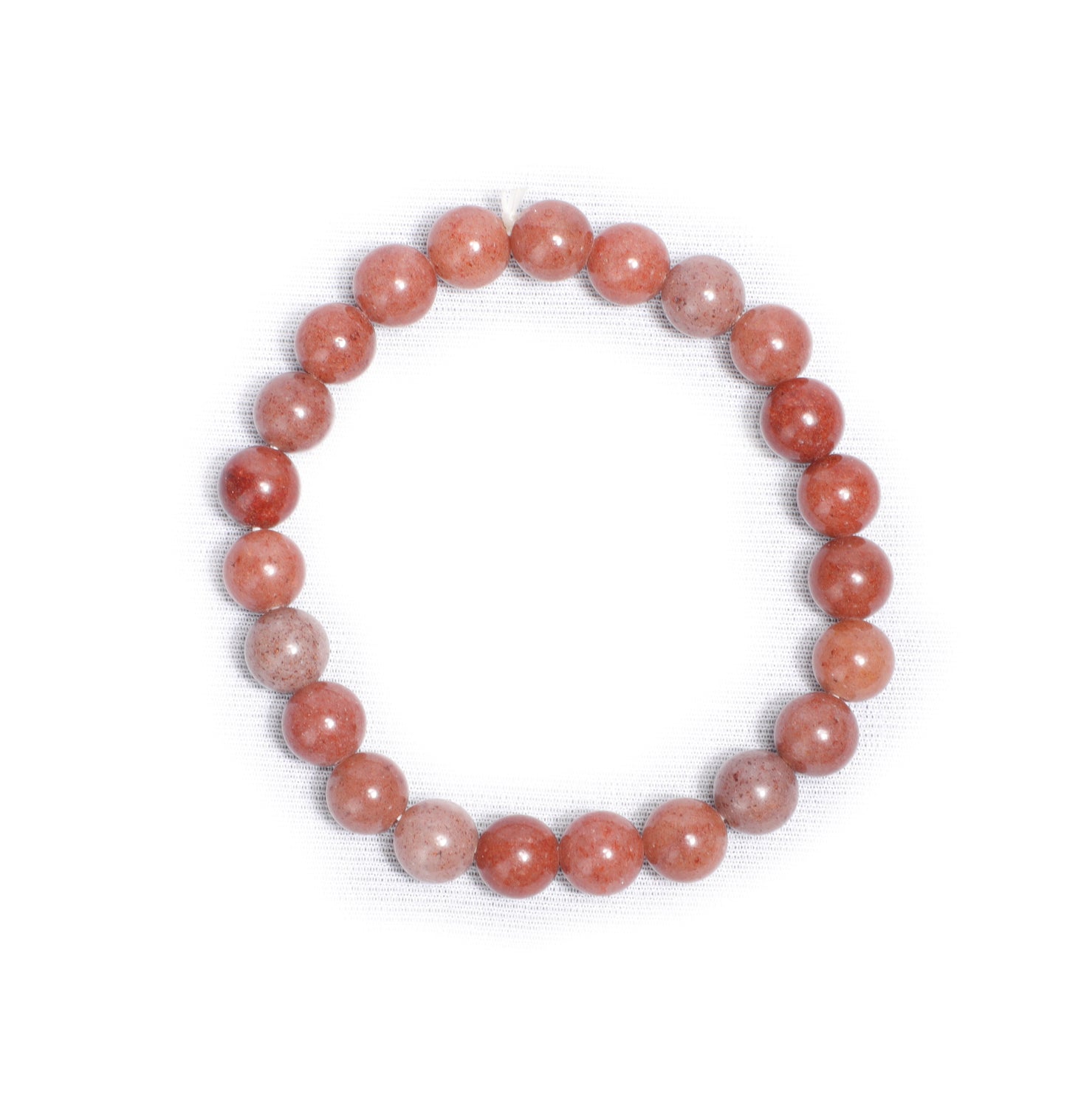 Strawberry Quartz Healing Gemstone 8mm Beads Bracelet