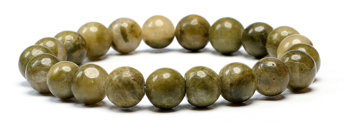 Vesuvianite (08mm) Beads Bracelet