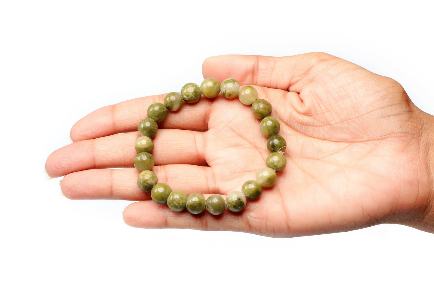 Vesuvianite (08mm) Beads Bracelet