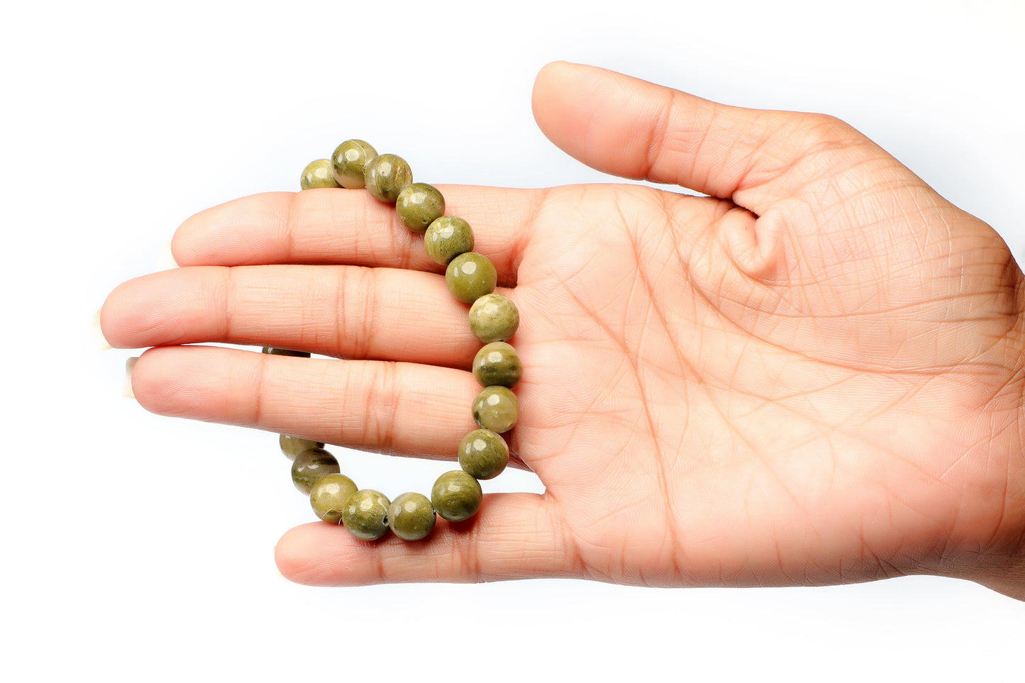 Vesuvianite (08mm) Beads Bracelet